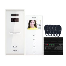 Videointerfon Electra Smart+ 3.5” pentru o familie montaj aparent - alb