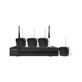 KIT WIFI 4 CAM BULLET 2MP + NVR HIWATCH