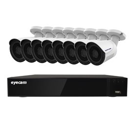 EyecamSistem supraveghere video 8 camere 5MP 20M
