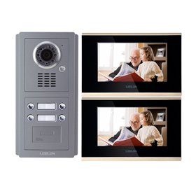 Videointerfon IP LEELEN 2 familii cu cititor de card