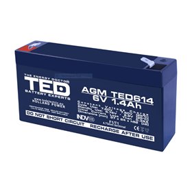 BATERIE AGM TED614F1 6V 1.4Ah