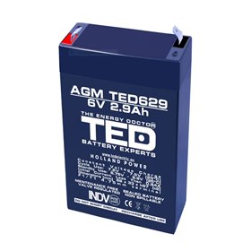 BATERIE AGM TED629F1 6V 2.9Ah