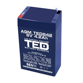 BATERIE AGM TED642F1 6V 4.2Ah