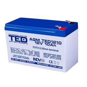 BATERIE AGM TD1210F2 12V 10Ah F2