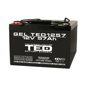 BATERIE GEL TED1257M6 12V 57Ah