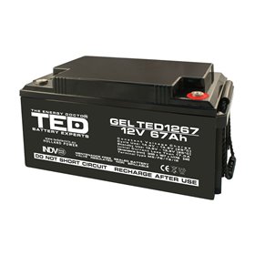 BATERIE GEL TED1267M6 12V 67Ah