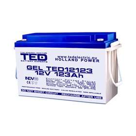 BATERIE GEL TED12123M8 12V 123Ah