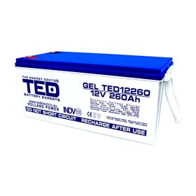 BATERIE GEL TED12260M8 12V 260Ah