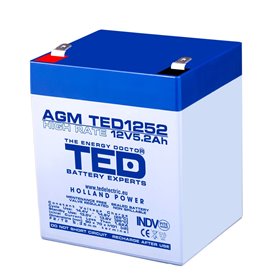 BATERIE AGM TED1252HR 12V 5.2Ah HIGH RATE