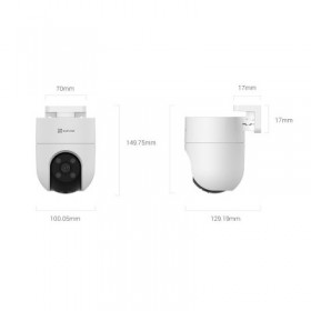 CAMERA WIFI 2MP IR30M 4MM PAN TILT