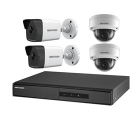 Sistem supraveghere IP 4 canale POE Hikvision NK42E3H-1T(WD)