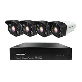 Sistem supraveghere video IP 4 camere exterior 50m 1080P Aevision