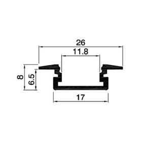 PROFIL DE ALUMINIU ULTRALUX APN201