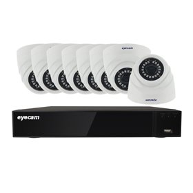 Sistem supraveghere video 8 camere dome 5MP 20M