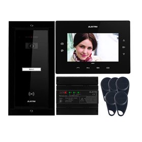Videointerfon Electra Extra 7” pentru o familie montaj incastrat - negru