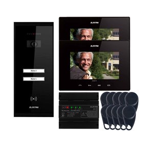 Videointerfon Electra Smart+  7” pentru 2 familii montaj aparent