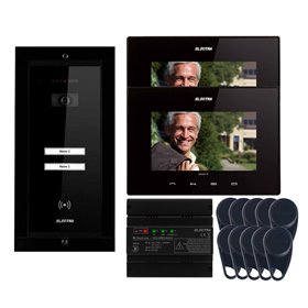 ELECTRAVideointerfon Electra Smart+ 7” pentru 2 familii montaj incastrat - negru