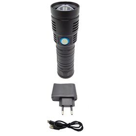 Lanterna metalica led 3 acumulatori litiu L18650