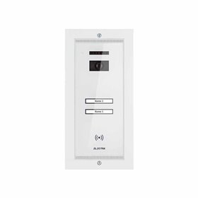 Panou video exterior Electra Smart pentru 2 familii incastrat alb