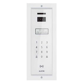 Panou video smart exterior Electra pentru blocuri incastrat alb